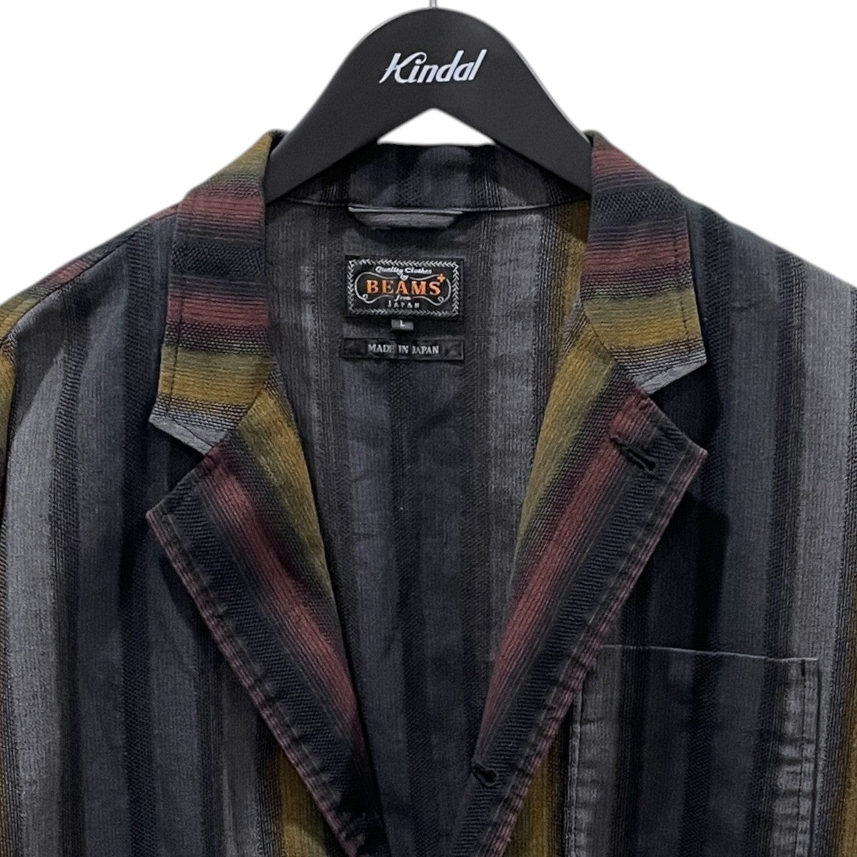 26SS ストライプ柄ジャケット 4B Cuffs Jacket Ombre Stripe 4ボタン カフスジャケット オンブレストライプ 38-16-0750-874