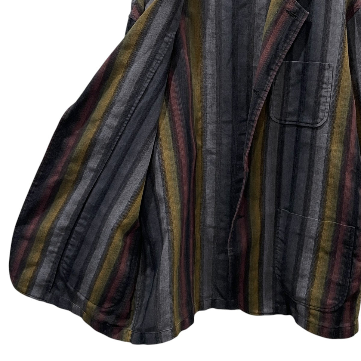 26SS ストライプ柄ジャケット 4B Cuffs Jacket Ombre Stripe 4ボタン カフスジャケット オンブレストライプ 38-16-0750-874