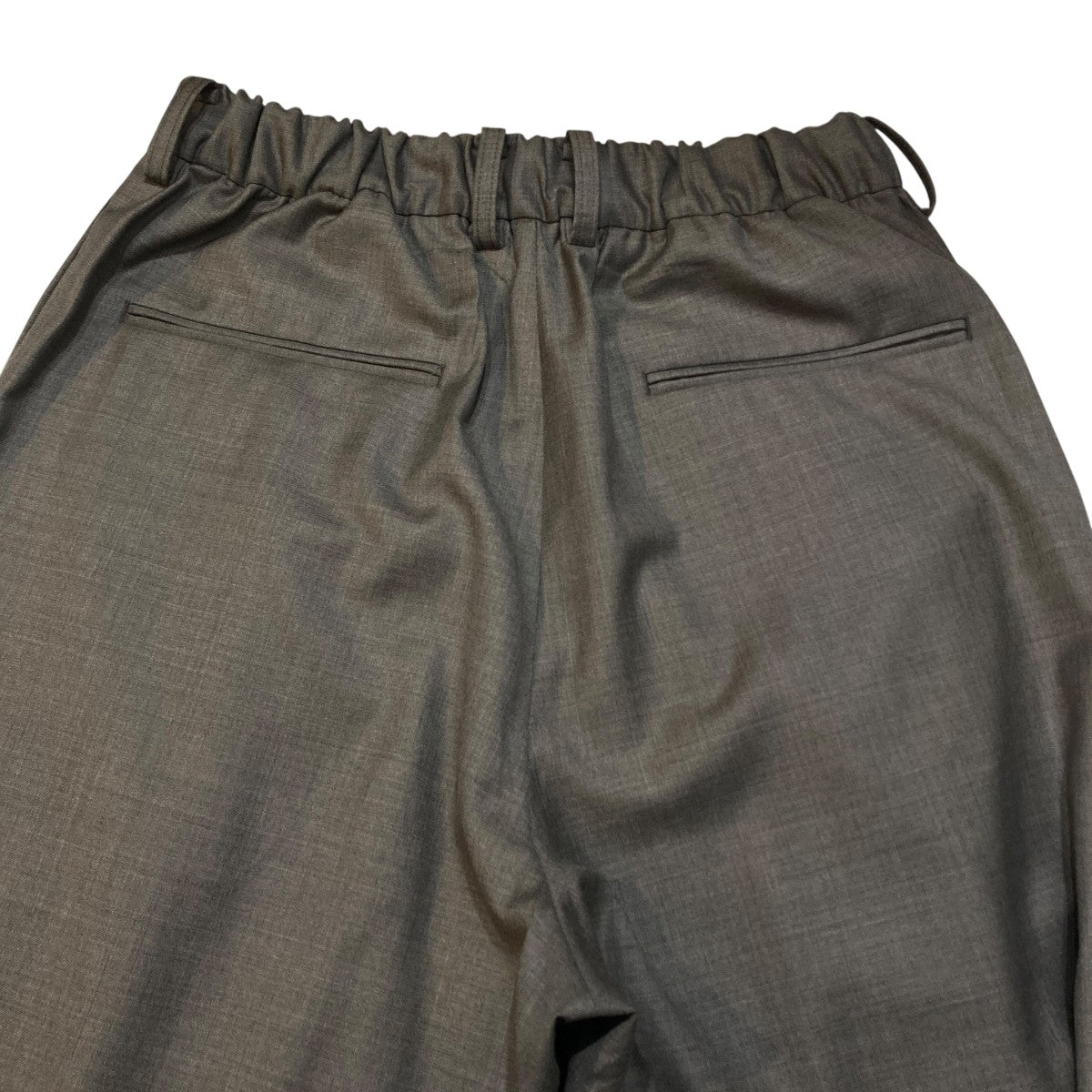 26SSEXTRA FINE WOOL EASY LONG WIDE TROUSERSウールイージースラックスパンツST.1611
