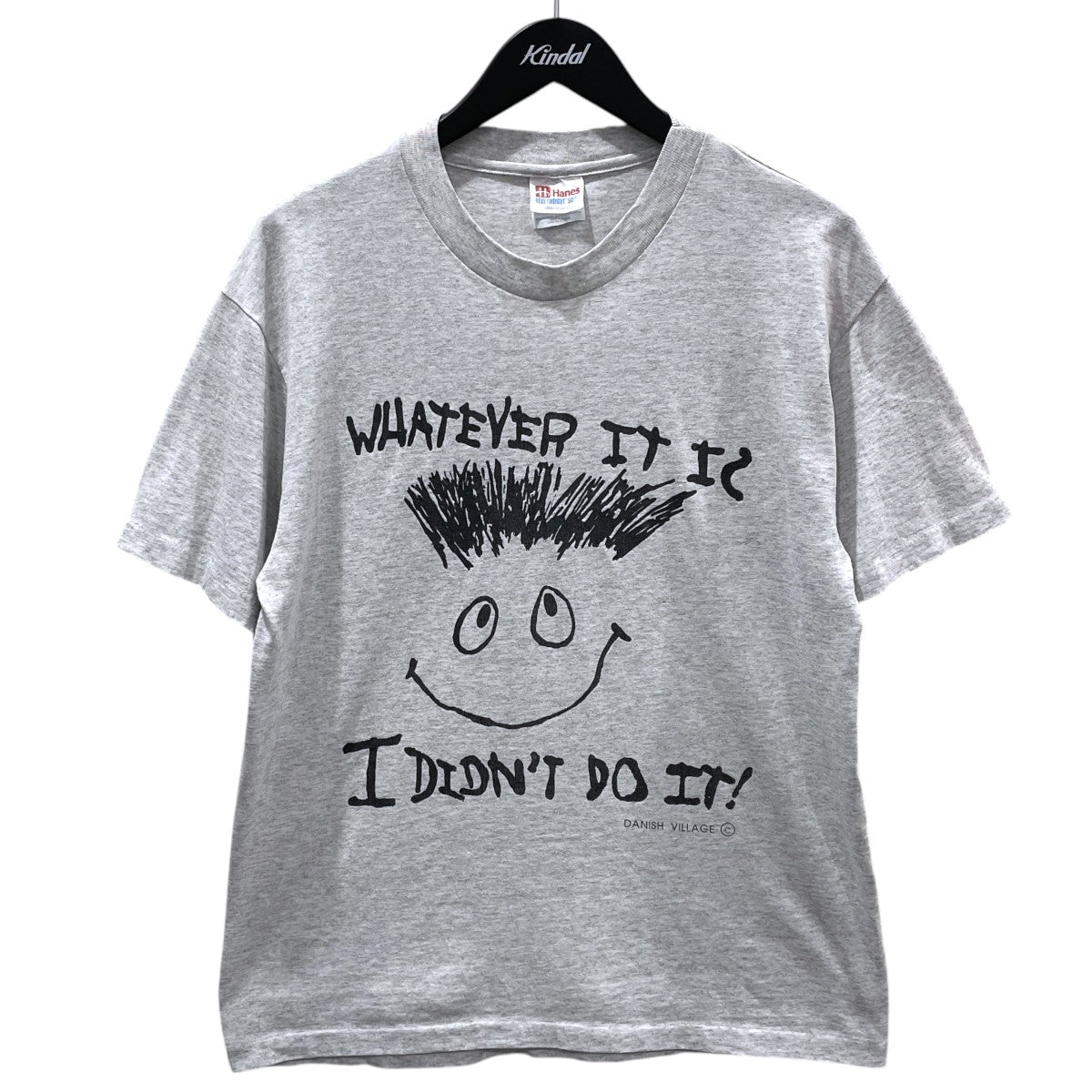 90s プリントTシャツ WHATEVER IT IS I DIDN’T DO IT! DANISH VILLAGE