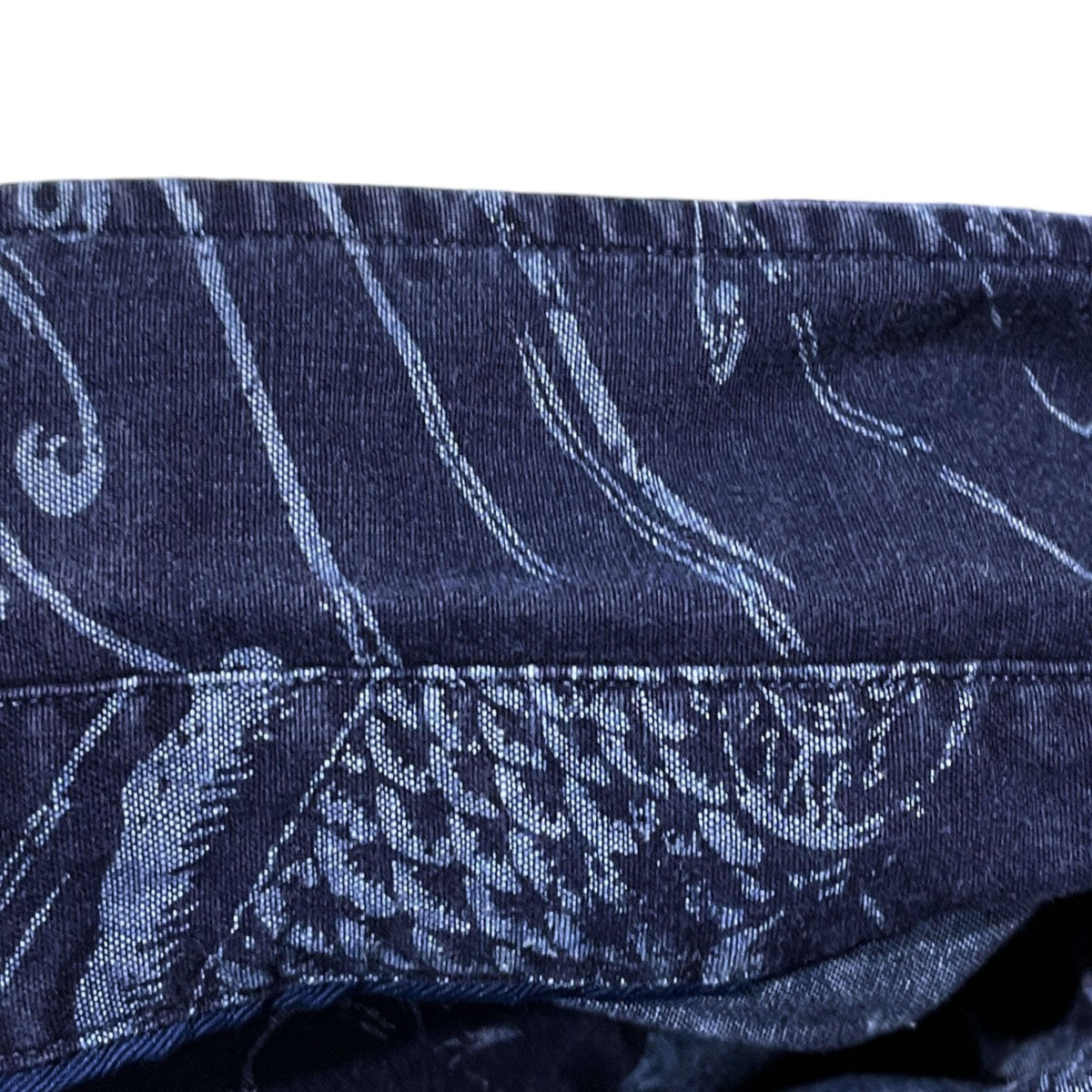 ボタンダウン半袖シャツ SLIM FIT FISH PRINT SHIRT スリムフィット フィッシュプリント シャツ