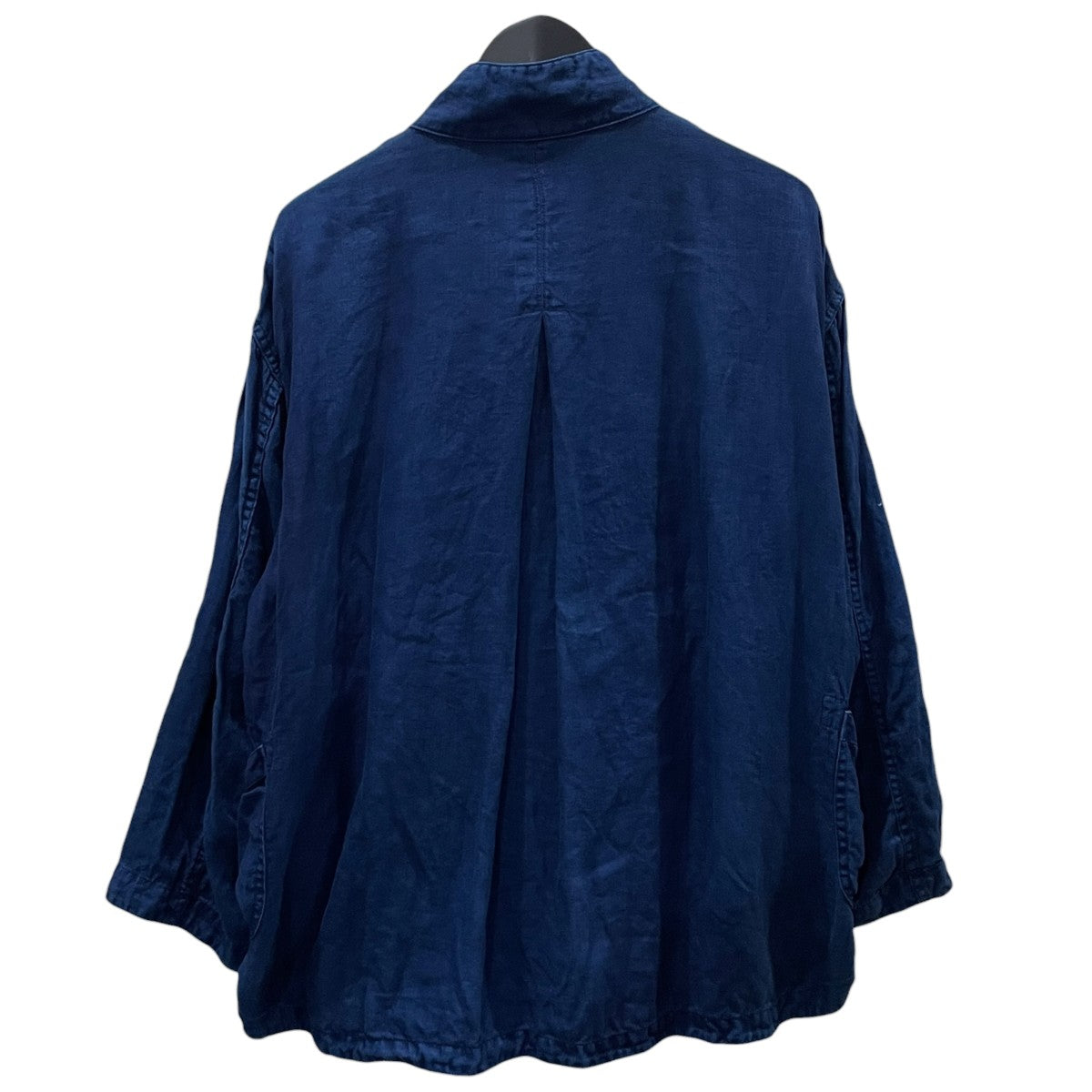 26SS インディゴ リネン チャイニーズ ジャケット INDIGO LINEN CHINESE JACKET