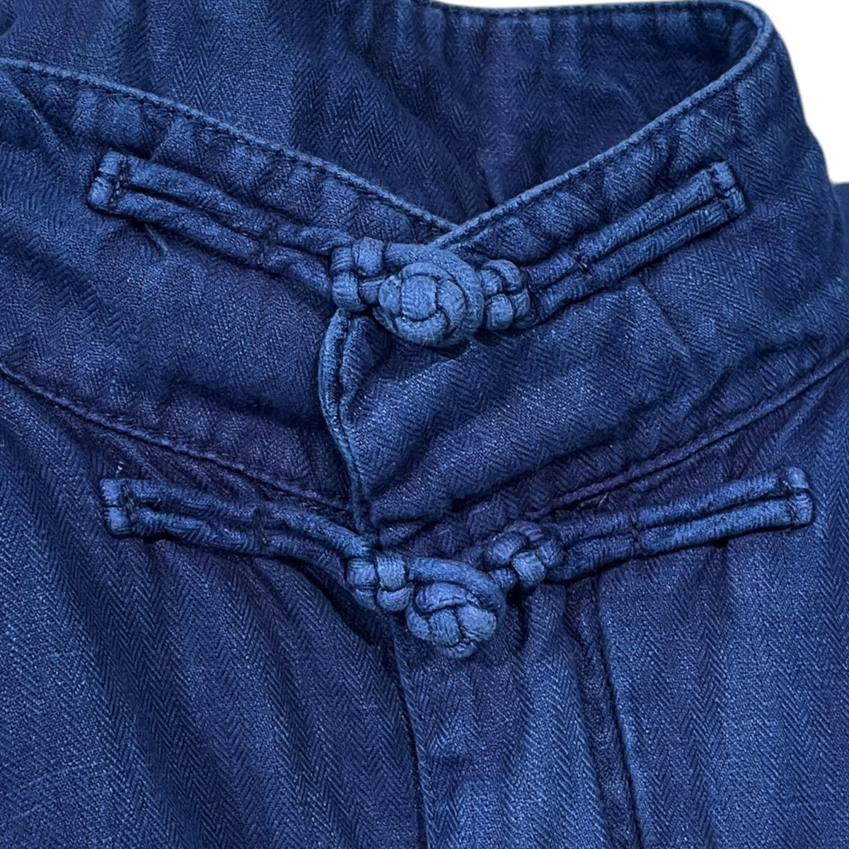 26SS インディゴ リネン チャイニーズ ジャケット INDIGO LINEN CHINESE JACKET