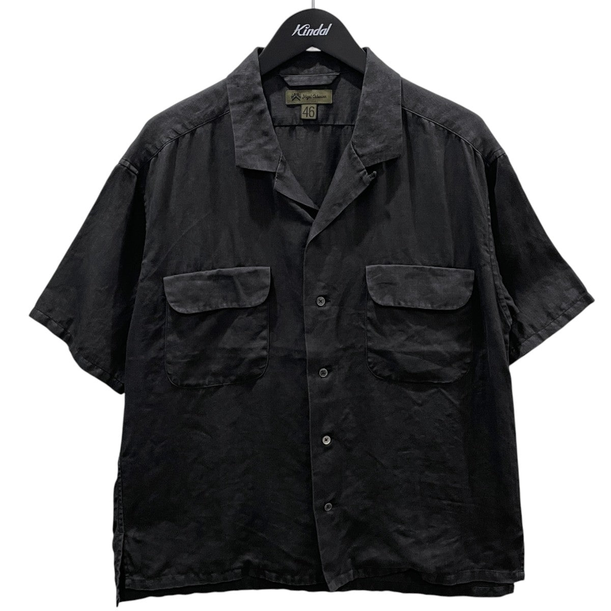 26SS 半袖リネンシャツ OPEN COLLAR SHIRT - LINEN TWILL オープンカラーシャツ リネンツイル 8052-00-11010