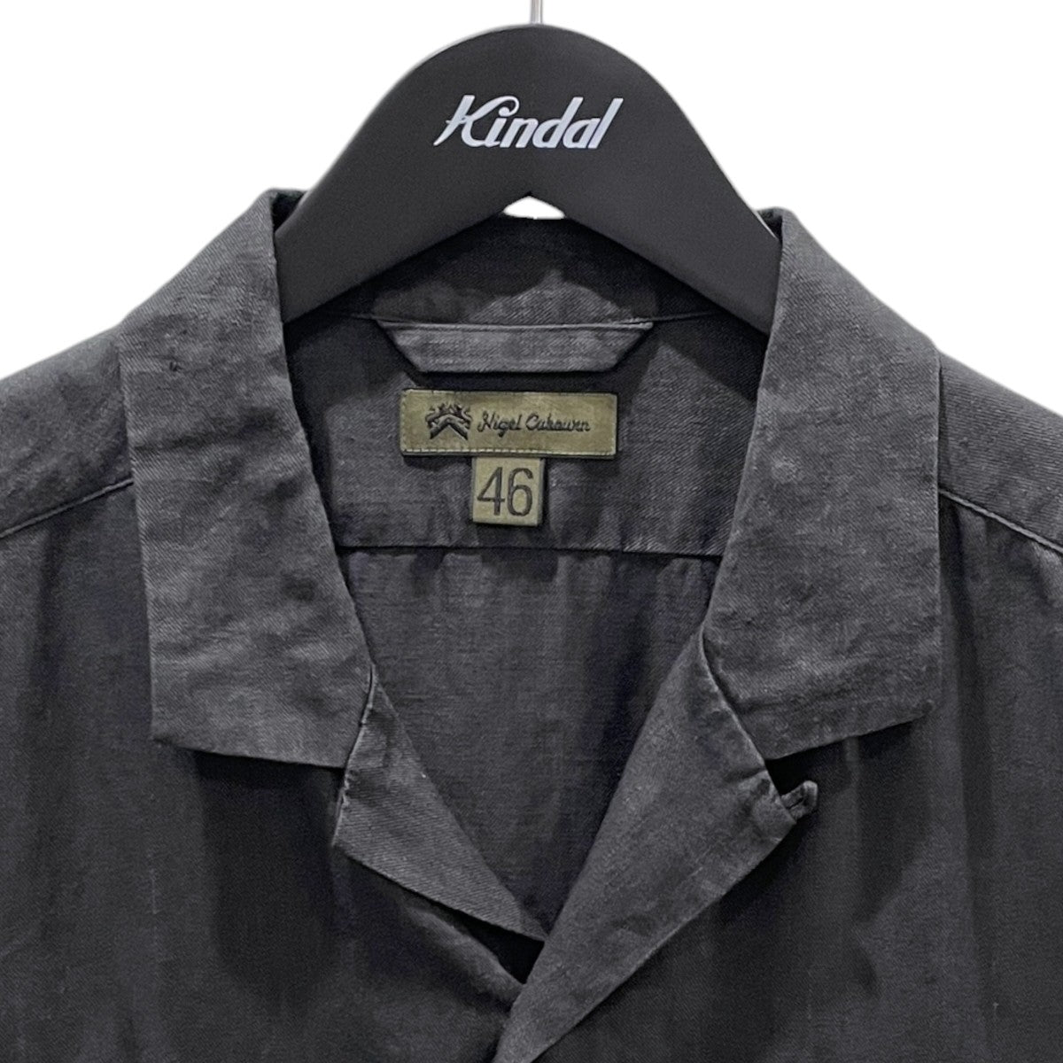 26SS 半袖リネンシャツ OPEN COLLAR SHIRT - LINEN TWILL オープンカラーシャツ リネンツイル 8052-00-11010