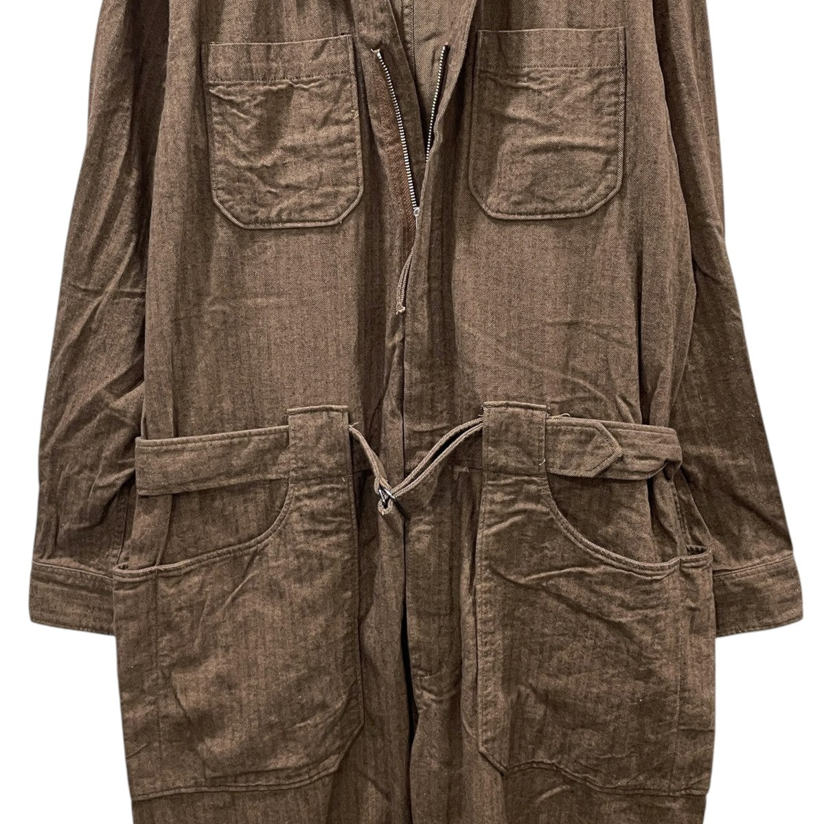 18AW ヘリンボーン柄オールインワン Coveralls - Brushed HB カバーオールズ ブラッシュド ヘリンボーン