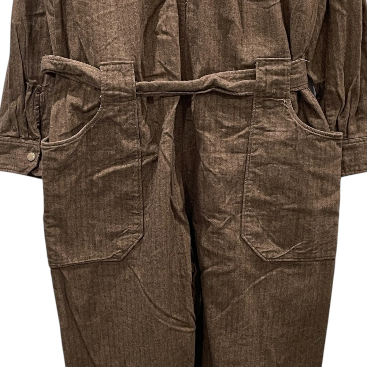 18AW ヘリンボーン柄オールインワン Coveralls - Brushed HB カバーオールズ ブラッシュド ヘリンボーン