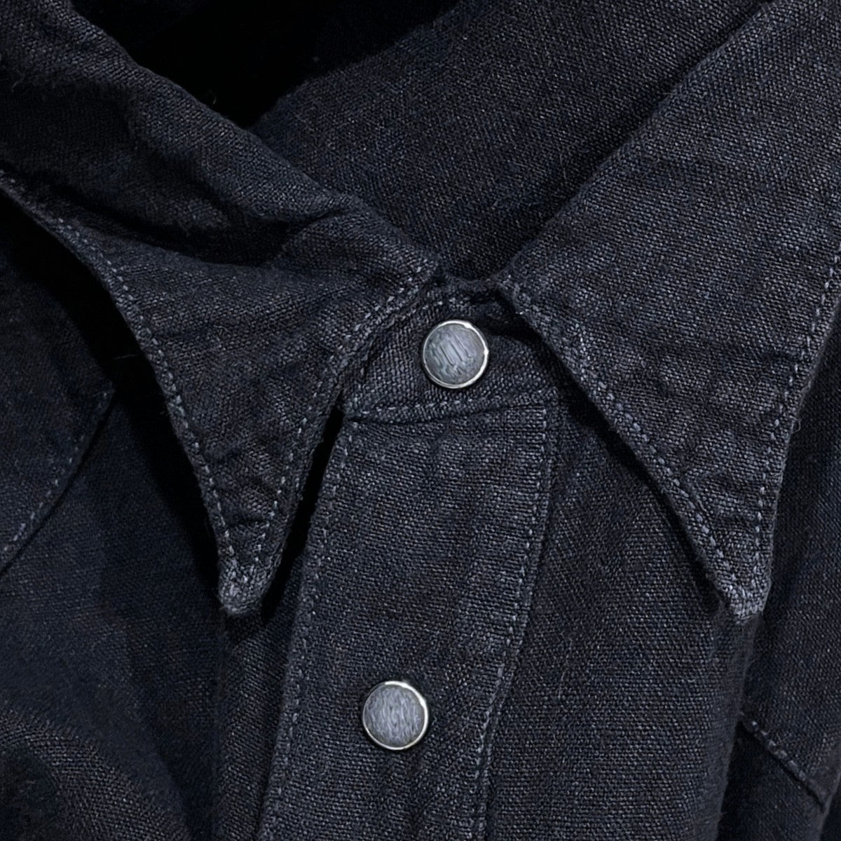 リネン長袖シャツ LINEN WESTERN SHIRT リネンウエスタンシャツ