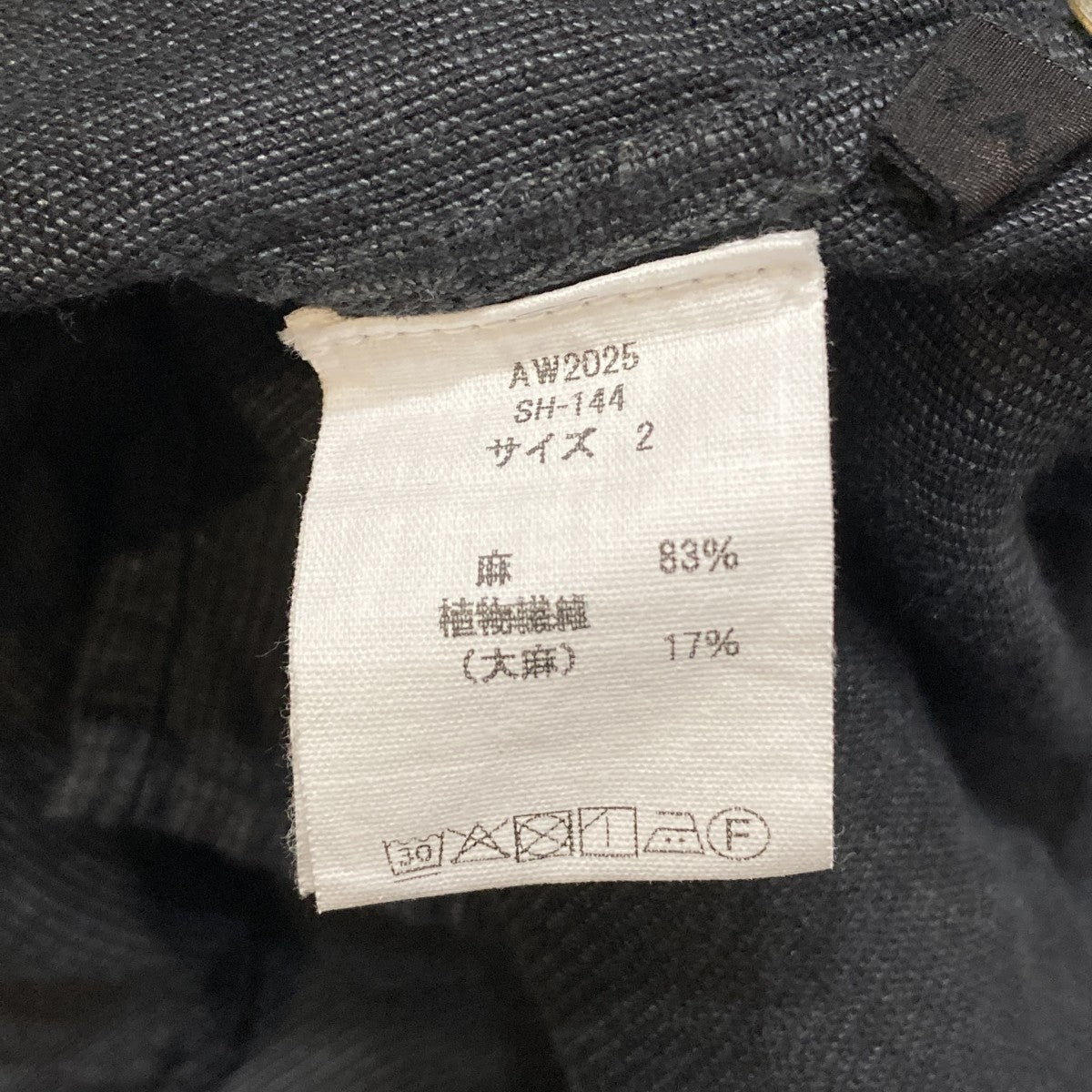MITTAN 亜麻大麻ワイドシャツ長袖シャツSH-144 古着・中古-5枚目のアイテム画像