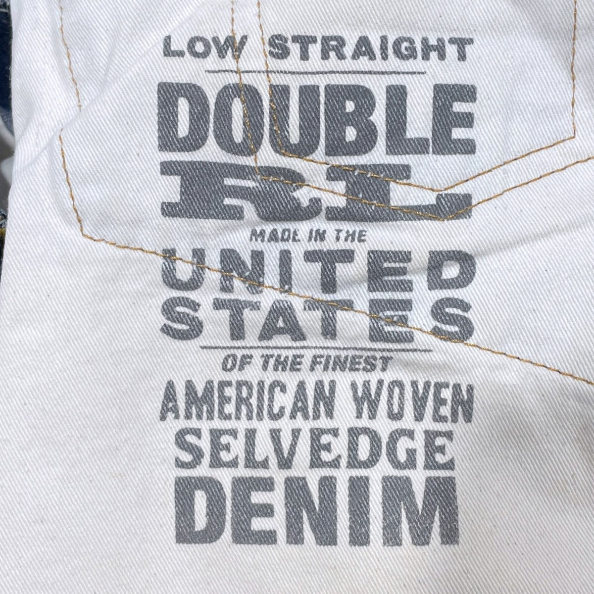 デニムパンツ LOW STRAIGHT AMERICAN WOVEN ロー ストレート アメリカン ウーヴン