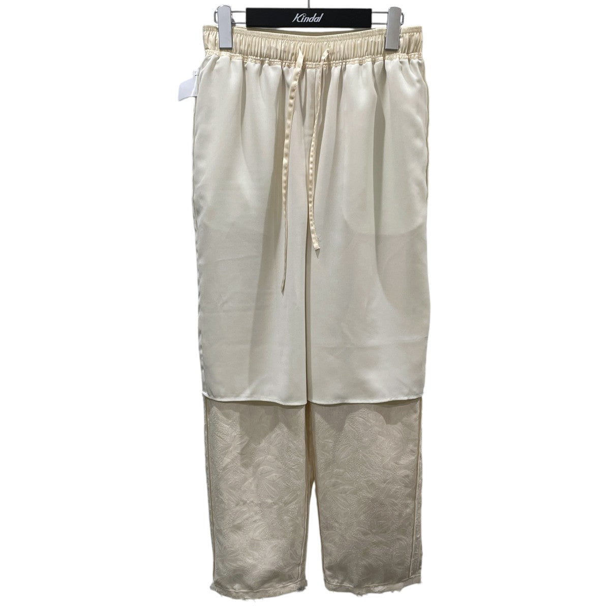 24SS カット ジャカード ドロスト イージーパンツ 313-12-2185