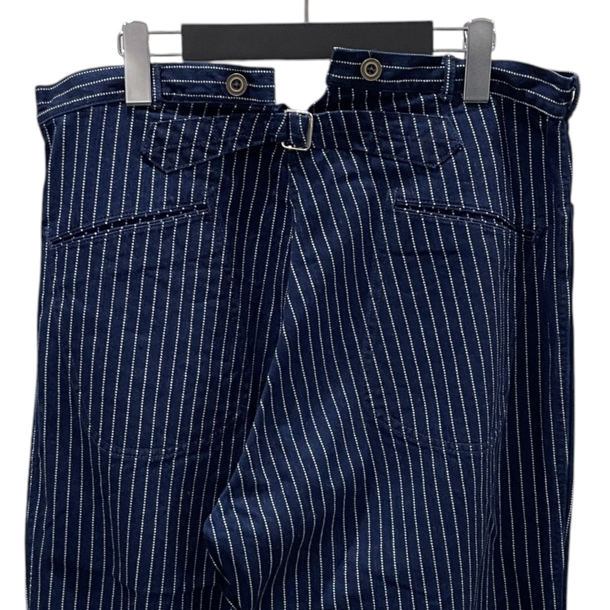 ウォバッシュストライプ柄ワークパンツ Hoghead Wabash Trousers ホグヘッド ウォバッシュ トラウザーズ LAST RESORT ラストリゾート