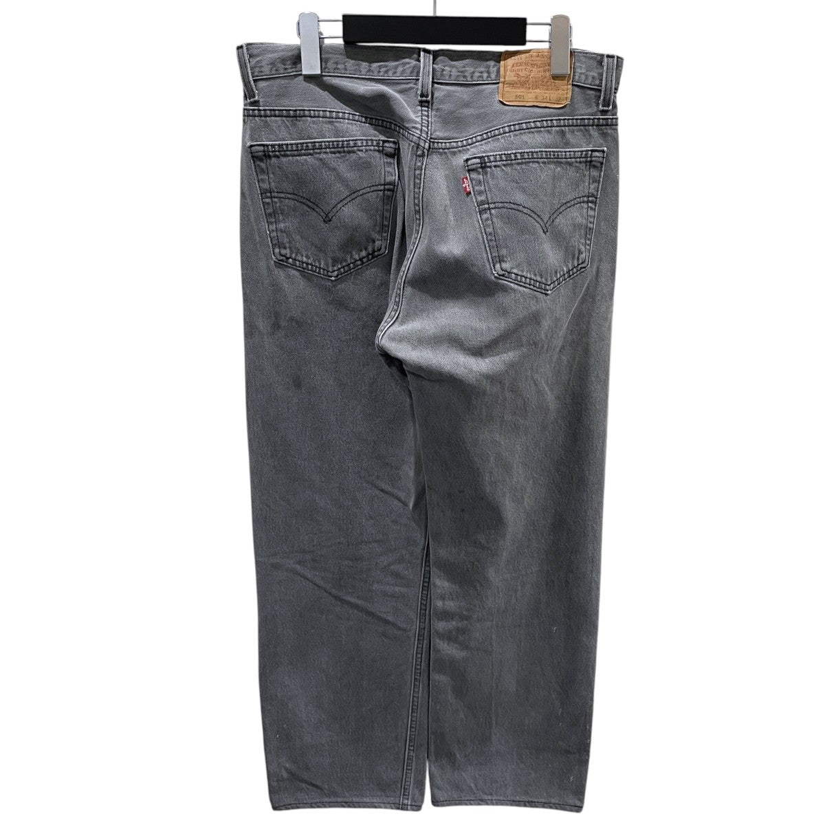 90s 後染めデニムパンツ BLACK MAGIC ブラックマジック 501 MADE IN USA ボタン裏544