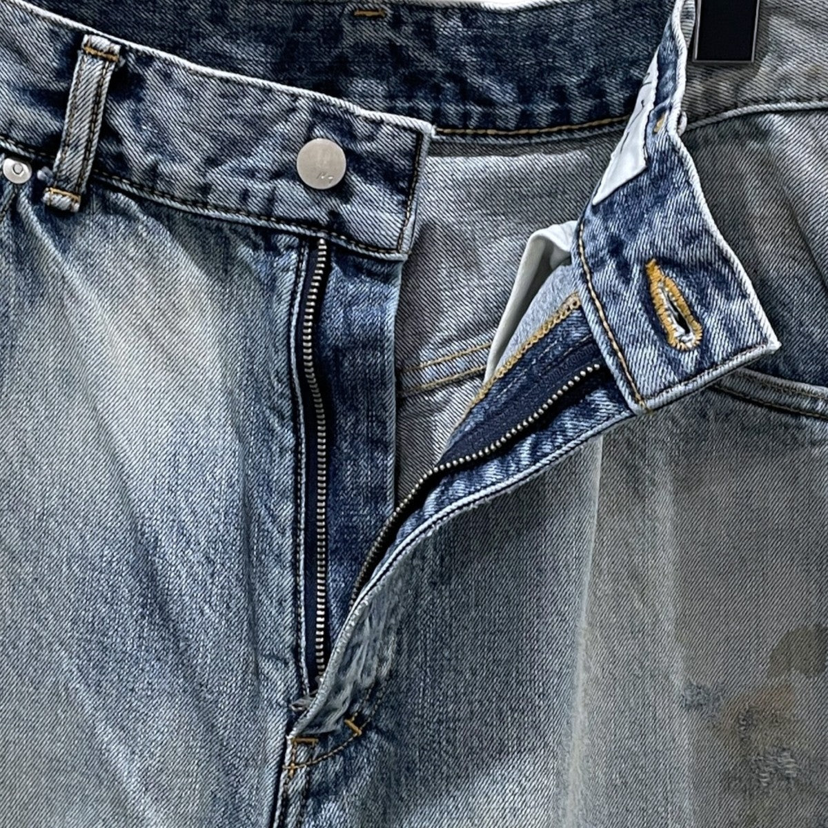 加工デニムパンツ SELVEDGE TAPERED 5P DENIM PANTS セルビッジ テーパード 5ポケット デニムパンツ ANC-PT03