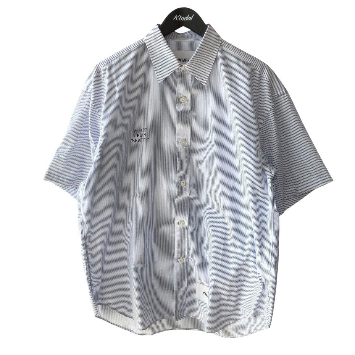 WTAPS 26SSSS CTPL． BROADCLOTH． TEXTILEストライプ半袖シャツ261TQDT-SHM05 古着・中古-1枚目のアイテム画像
