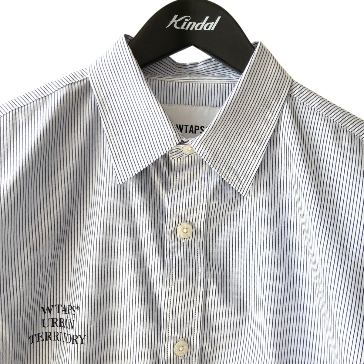 WTAPS 26SSSS CTPL． BROADCLOTH． TEXTILEストライプ半袖シャツ261TQDT-SHM05 古着・中古-3枚目のアイテム画像