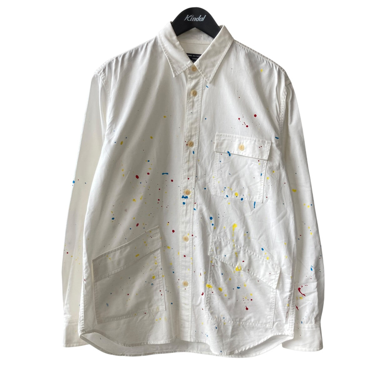 COMME des GARCONS HOMME ペイントワークシャツHH-B011 古着・中古-1枚目のアイテム画像
