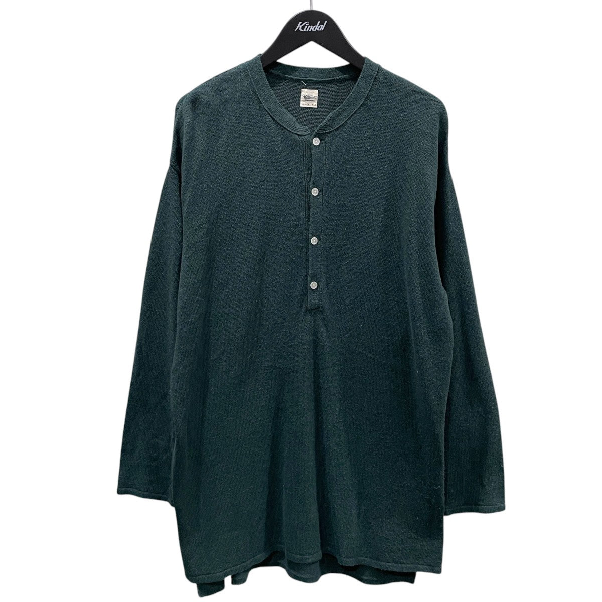 22SS リネン混ヘンリーネックニットセーター Linen Henry Neck Knit 3520800010