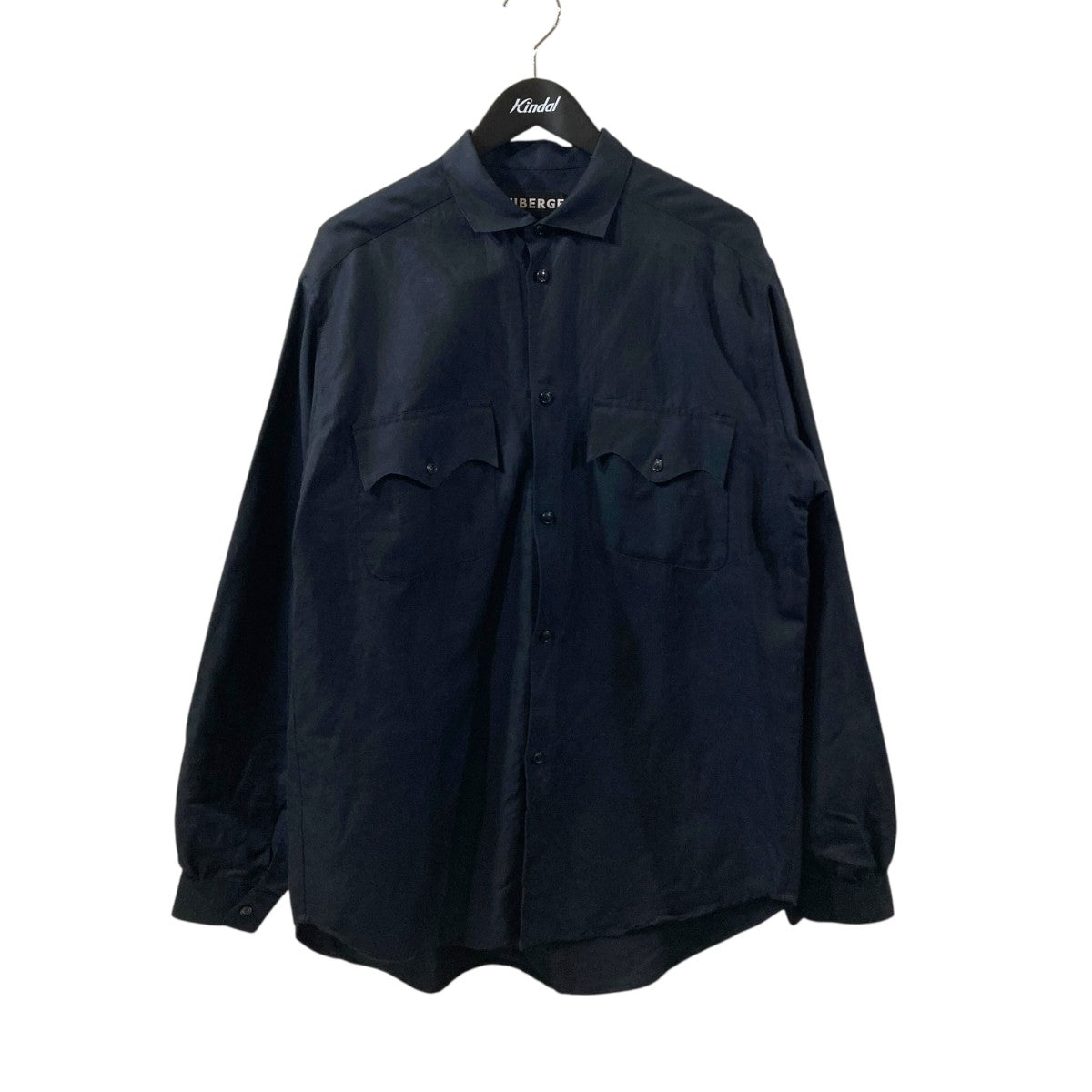 AUBERGE BRASSAI リネンコットンダブルポケットシャツ長袖シャツ 古着・中古-1枚目のアイテム画像