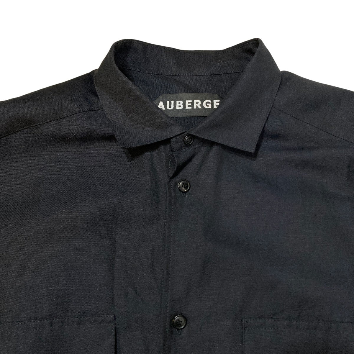 AUBERGE BRASSAI リネンコットンダブルポケットシャツ長袖シャツ 古着・中古-3枚目のアイテム画像