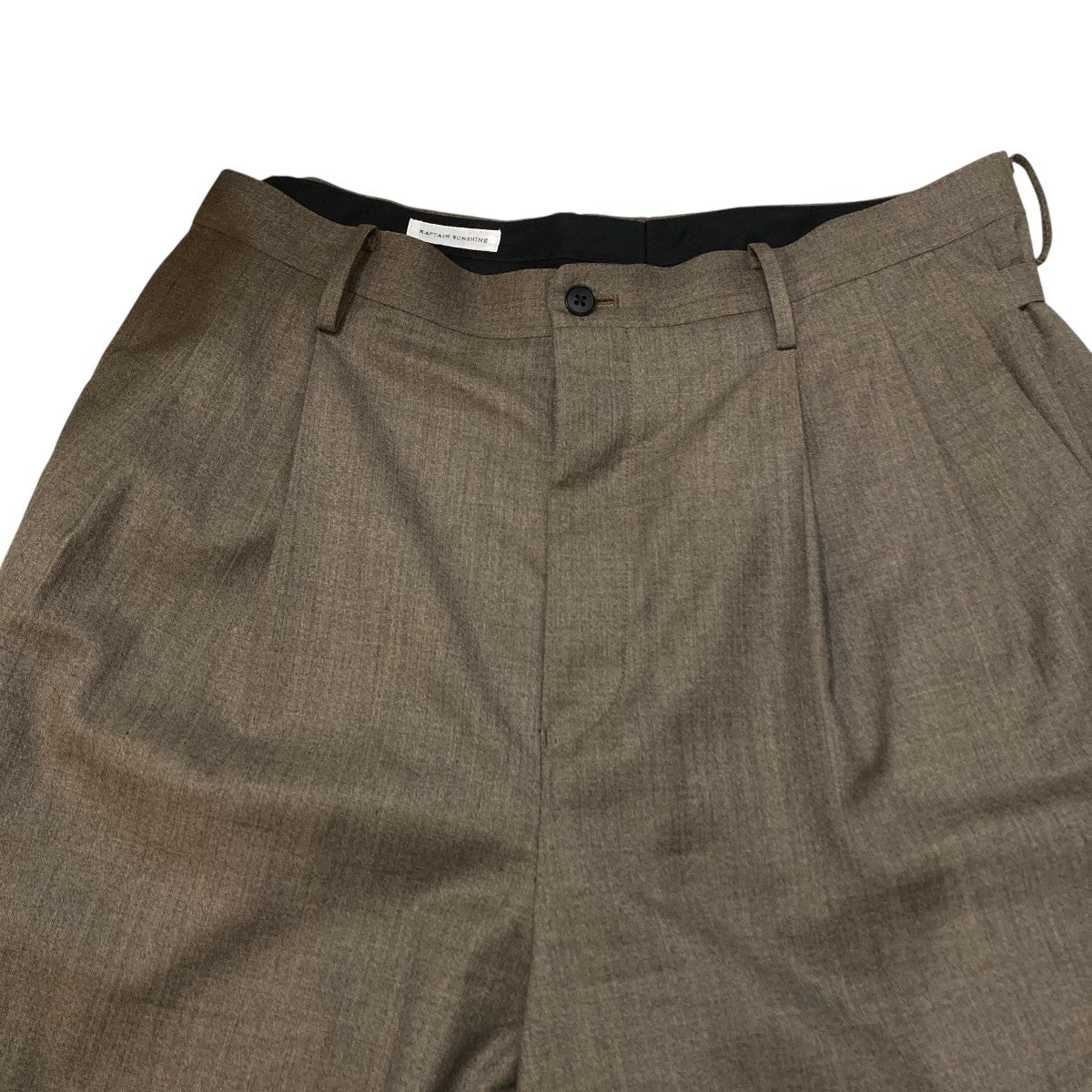 KAPTAIN SUNSHINE Shoecut Slacks Wool Light GabardineパンツKS25FPT07 古着・中古-3枚目のアイテム画像