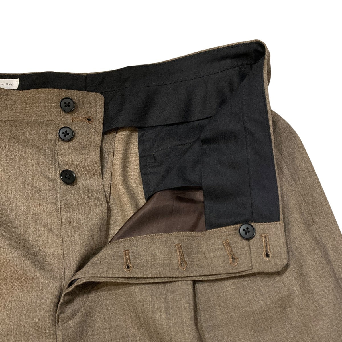 KAPTAIN SUNSHINE Shoecut Slacks Wool Light GabardineパンツKS25FPT07 古着・中古-4枚目のアイテム画像