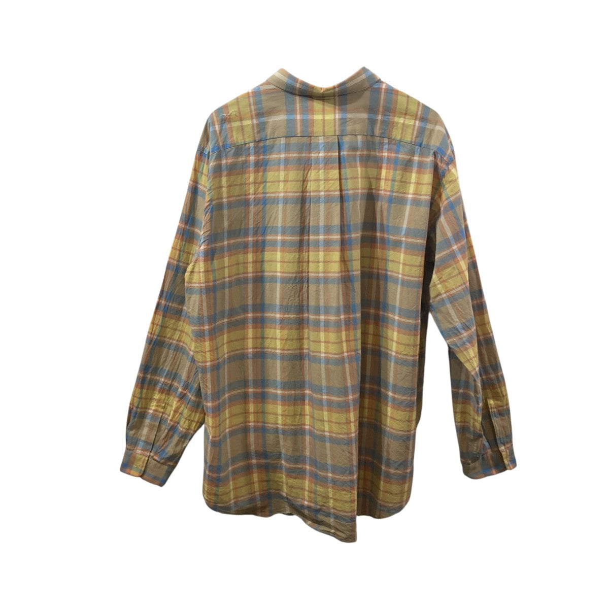 YAECA COMFORT SHIRT WIDE CHECKチェック長袖シャツ15124 古着・中古-2枚目のアイテム画像