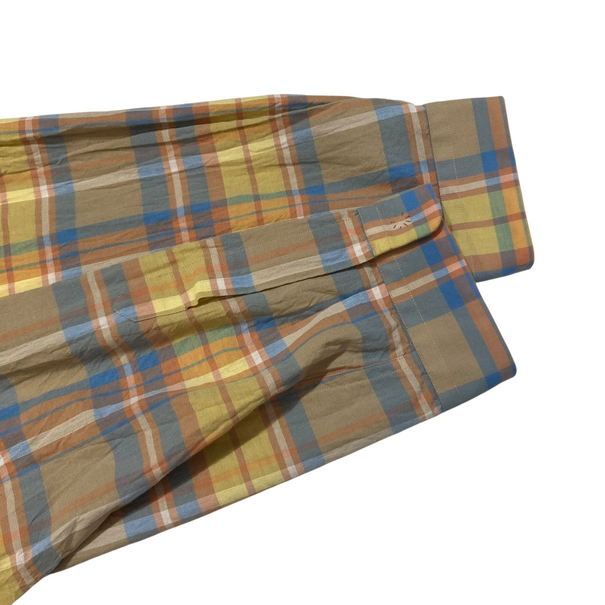 YAECA COMFORT SHIRT WIDE CHECKチェック長袖シャツ15124 古着・中古-4枚目のアイテム画像