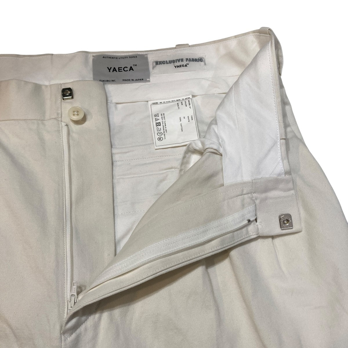 YAECA CHINO CLOTH PANTS TWO TUCK STRAIGHTツータックパンツ15606 古着・中古-4枚目のアイテム画像