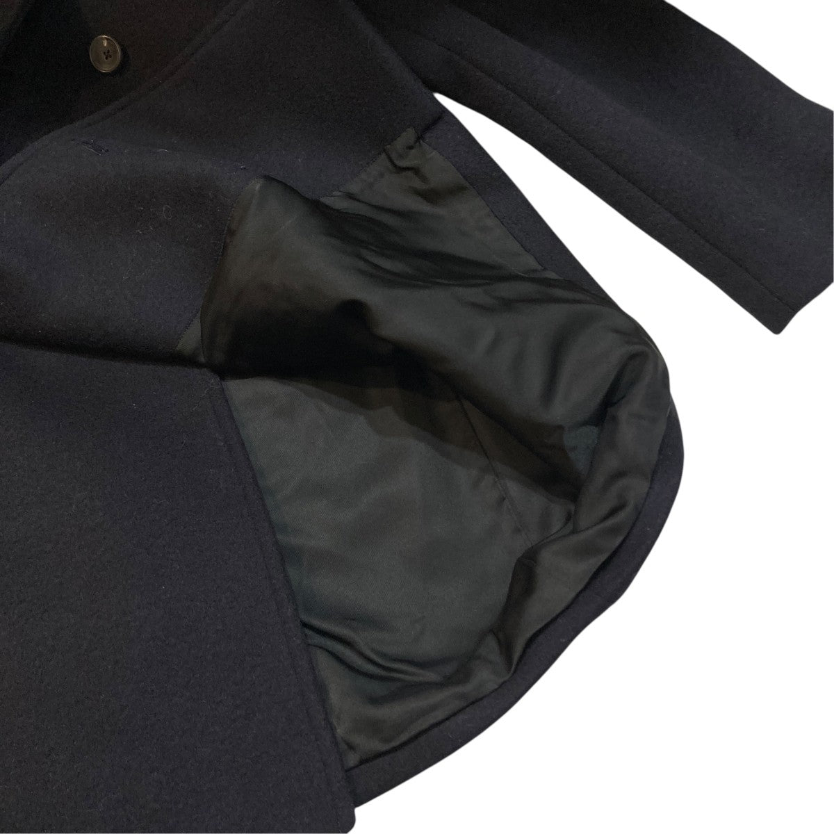 Wool Cashmere Melton D．B． Short Coatダブルジャケット1121-43017