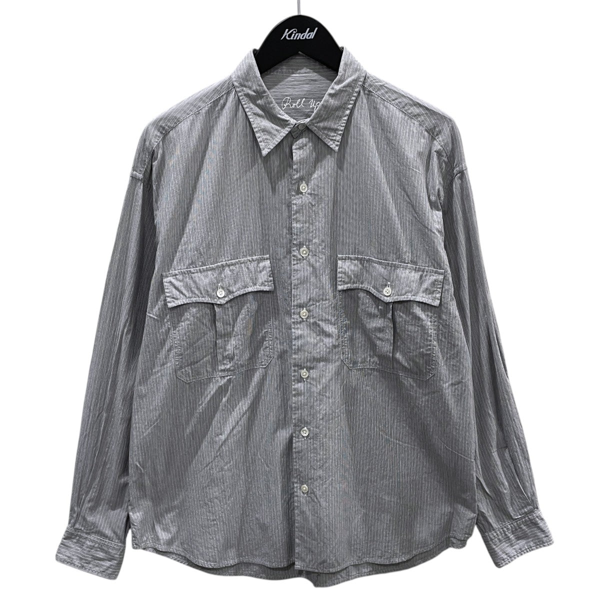 ストライプ柄シャツ ROLL UP SHIRT STRIPE ロールアップ ストライプシャツ