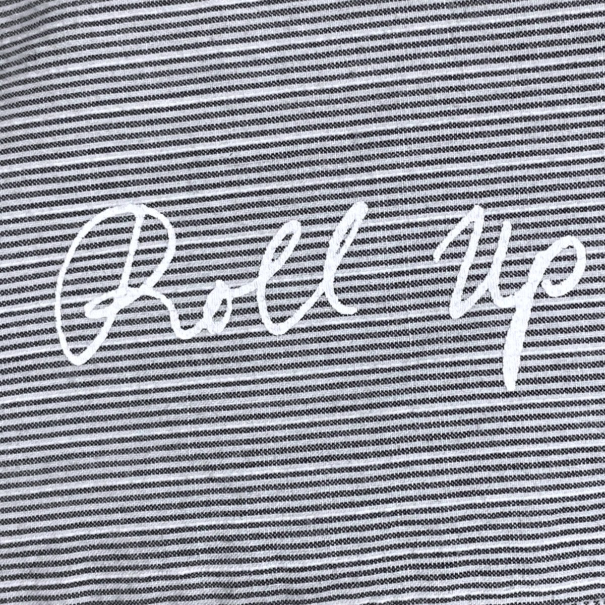 ストライプ柄シャツ ROLL UP SHIRT STRIPE ロールアップ ストライプシャツ