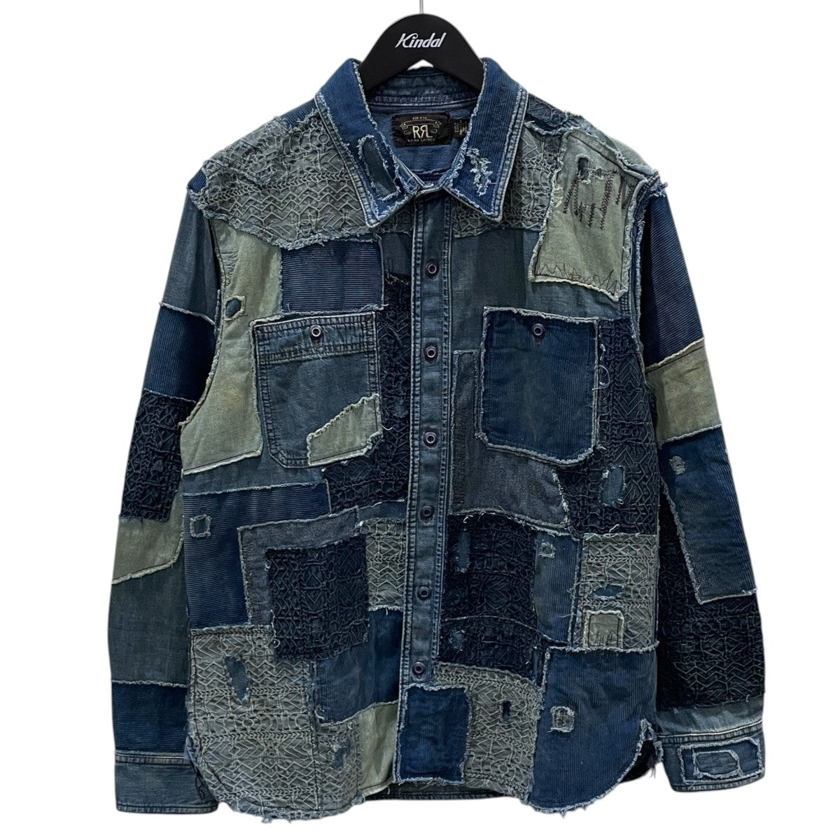 22AW パッチワークデニムシャツ HERCULES WORK SHIRT ヘラクレス ワークシャツ MNRRWOV16820365
