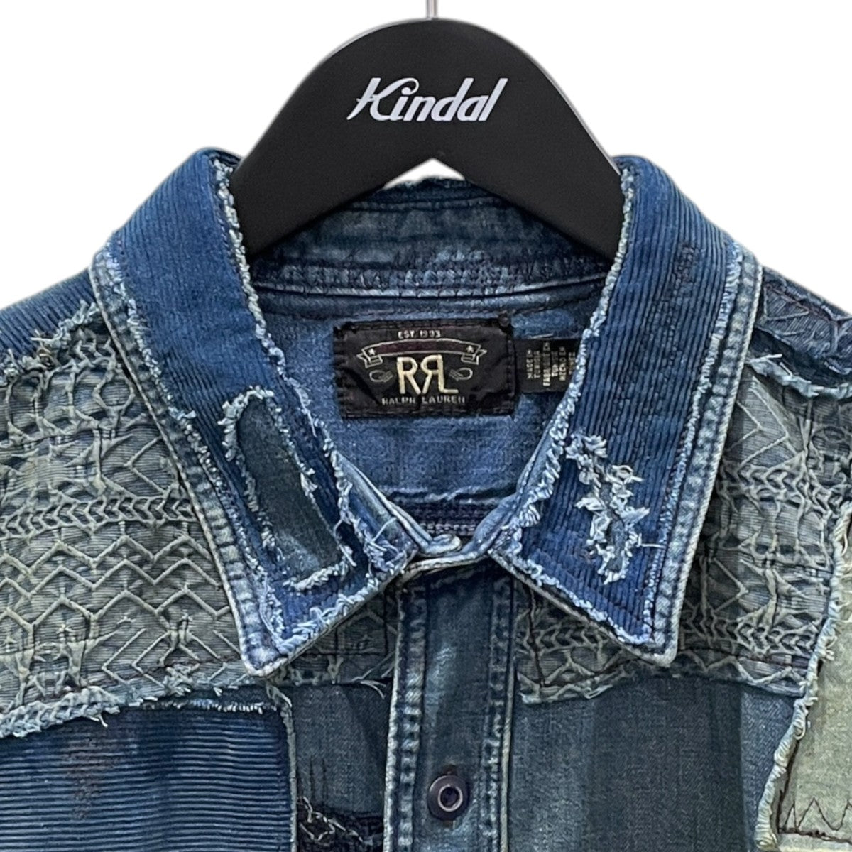 22AW パッチワークデニムシャツ HERCULES WORK SHIRT ヘラクレス ワークシャツ MNRRWOV16820365