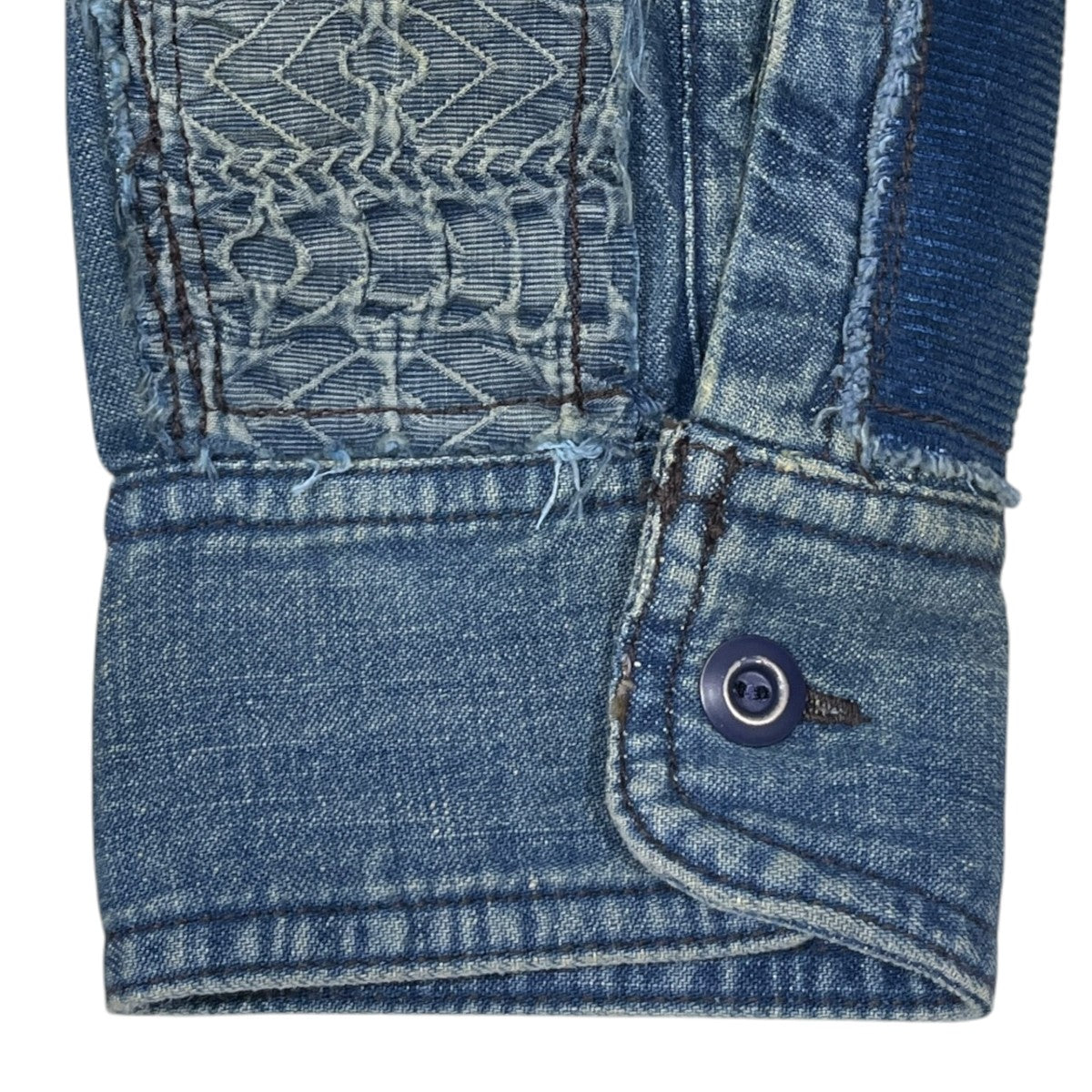 22AW パッチワークデニムシャツ HERCULES WORK SHIRT ヘラクレス ワークシャツ MNRRWOV16820365