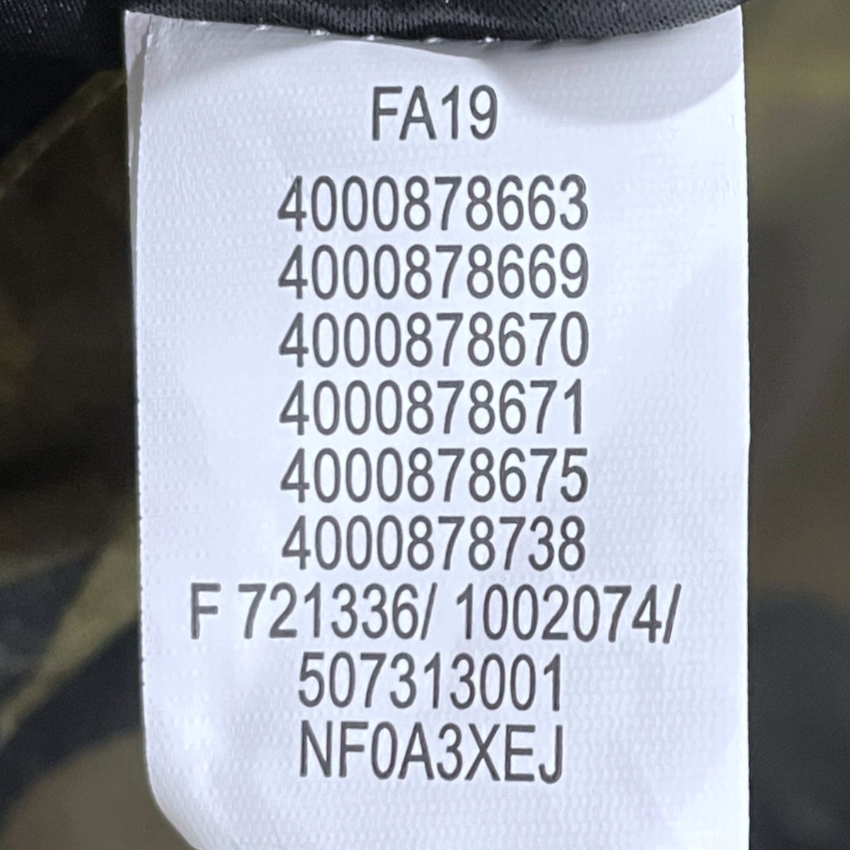 19AW カモフラ柄マウンテンパーカー 1990 MOUNTAIN JACKET GTX II 1990 マウンテンジャケット ゴアテックス II NF0A3XEJ