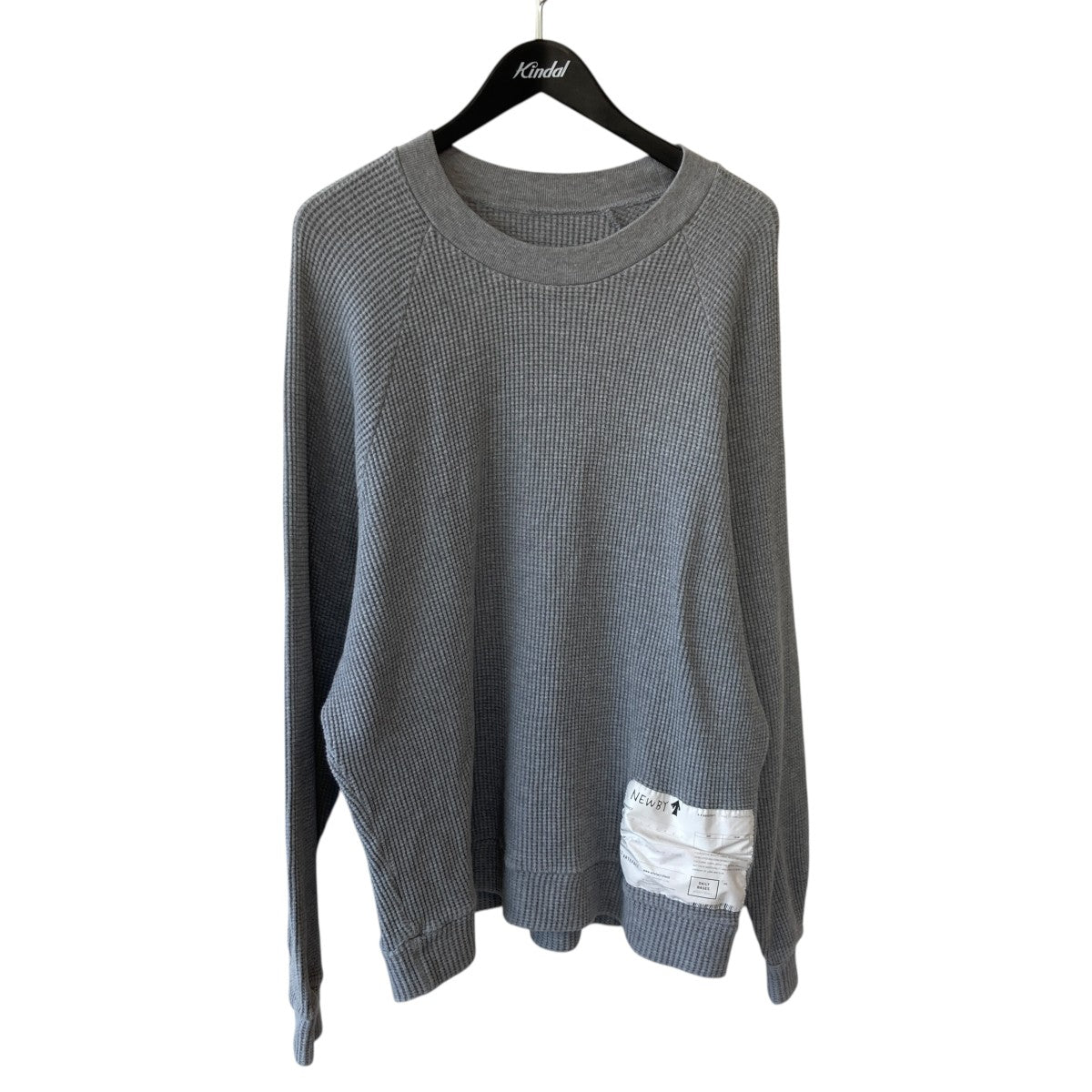 Waffle Dolman Long PulloverロングスリーブカットソーAFA-ag-7060