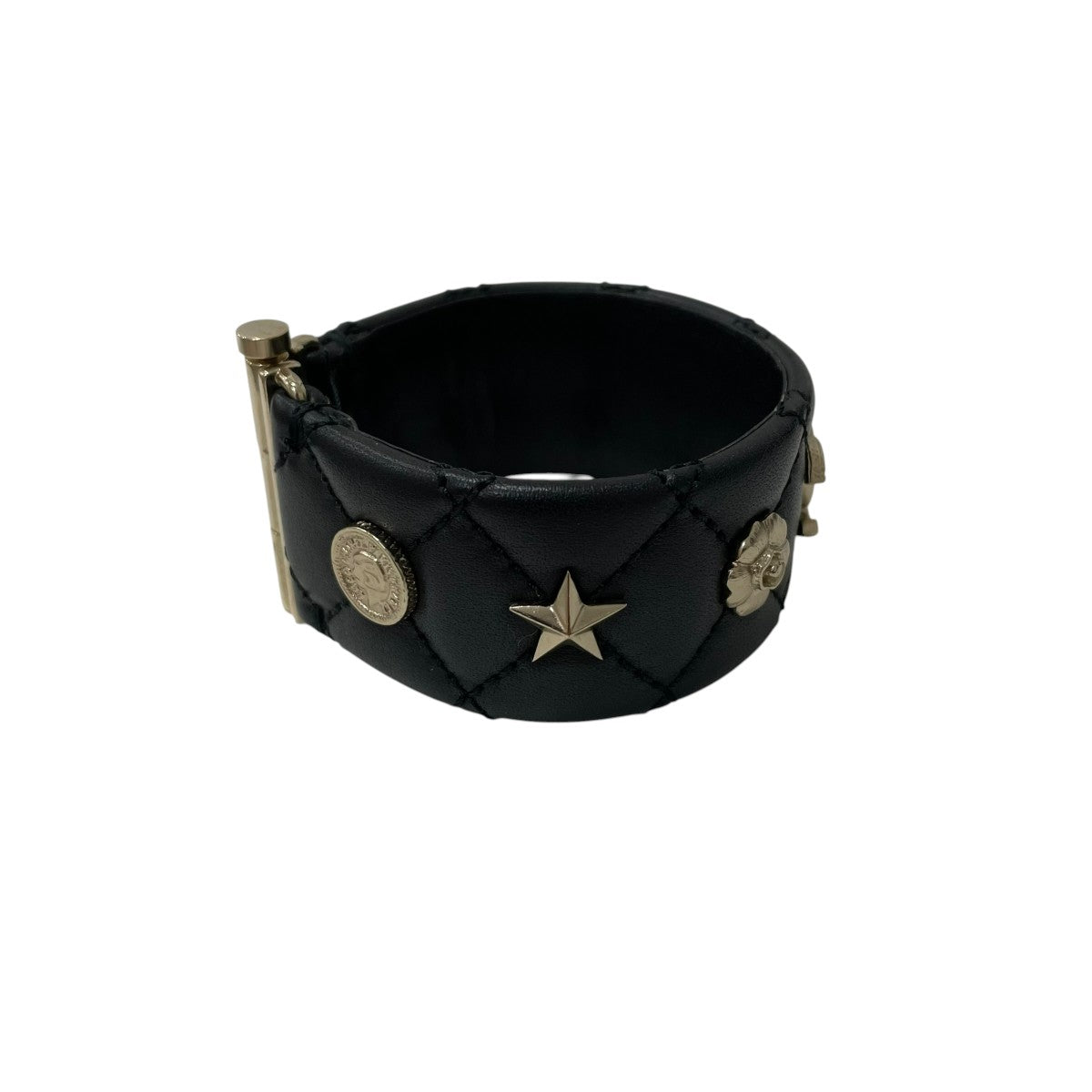 CHANEL マトラッセレザーバングル 古着・中古-2枚目のアイテム画像