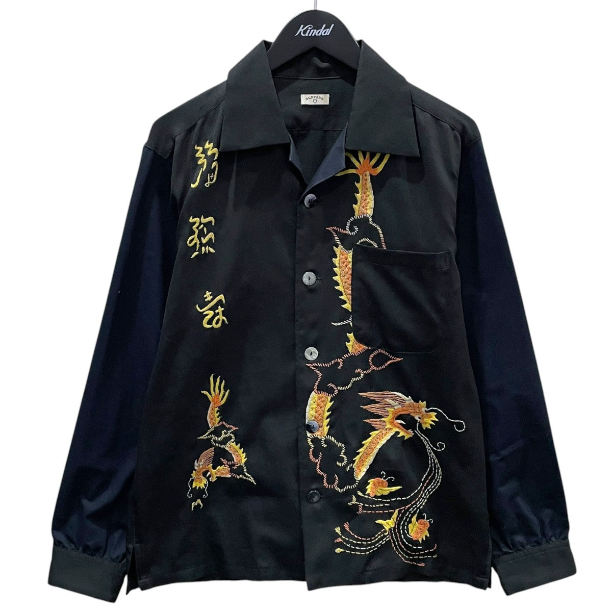 OLD PARK 17SS オープンカラーシャツ チャイナ OPEN COLLAR SHIRT CHINA 古着・中古-1枚目のアイテム画像