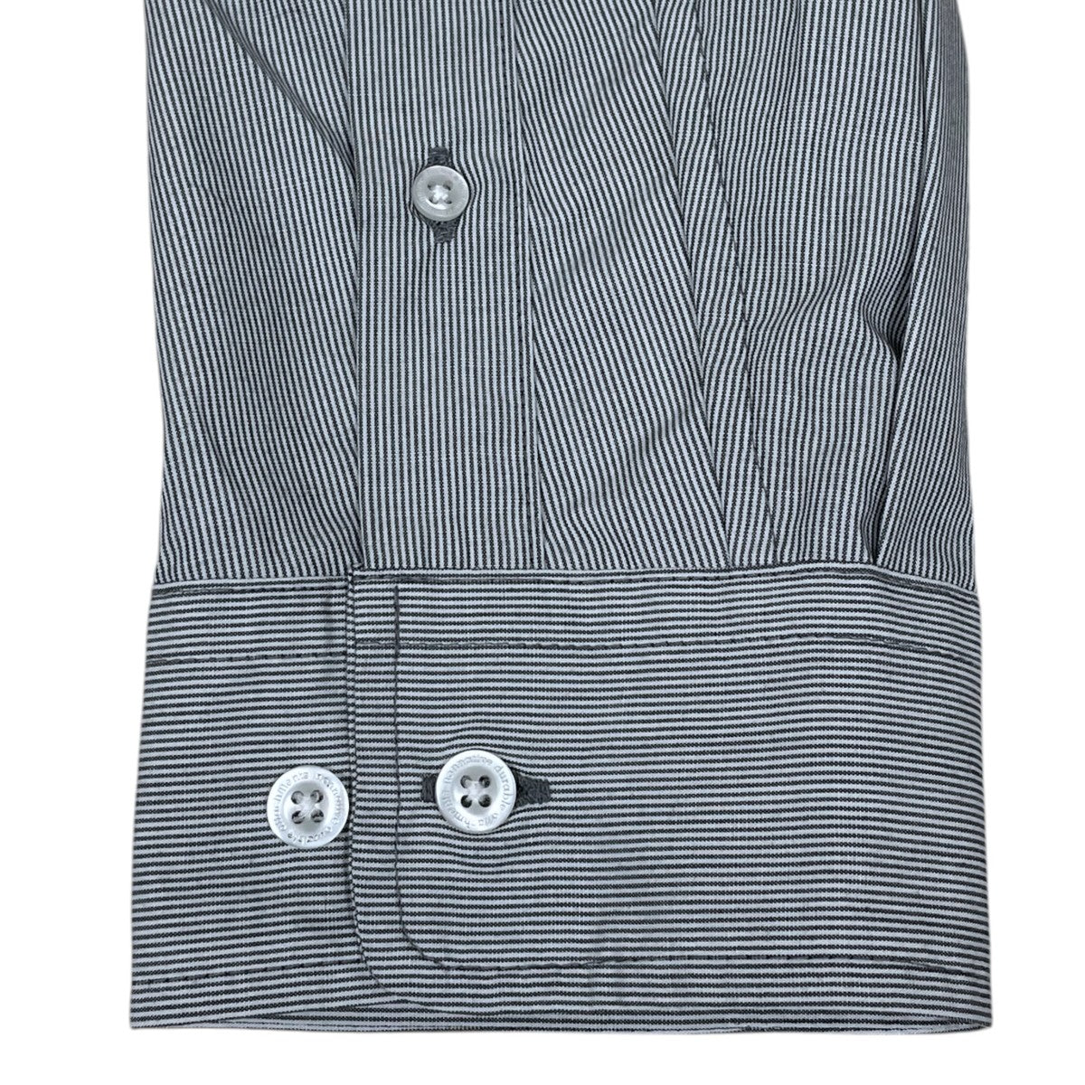nonnative 26SS ストライプ柄シャツ VOYAGER L／S SHIRT P／R HAIRLINE STRIPE ボイジャー ロングスリーブシャツ ポリエステルレーヨン ヘアラインストライプ NN-S4810 古着・中古-4枚目のアイテム画像