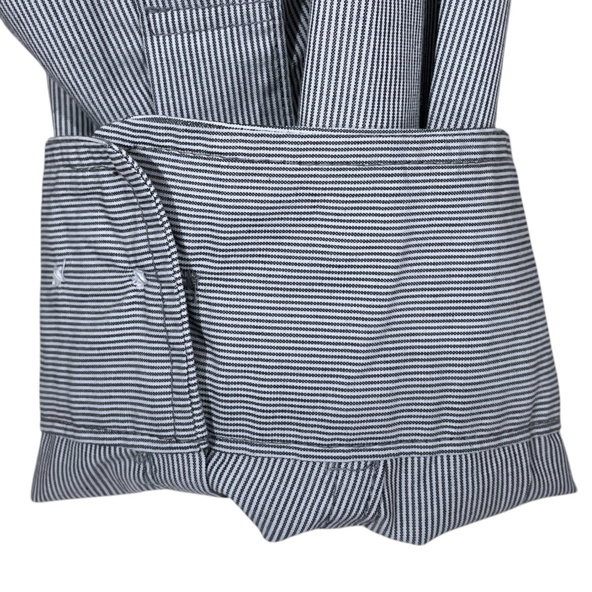 nonnative 26SS ストライプ柄シャツ VOYAGER L／S SHIRT P／R HAIRLINE STRIPE ボイジャー ロングスリーブシャツ ポリエステルレーヨン ヘアラインストライプ NN-S4810 古着・中古-5枚目のアイテム画像