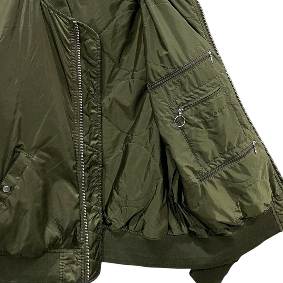 25AW ジップアップ中綿ジャケット QUILTED TECH MA-1 JACKET キルテッドテックMA-1ジャケット P0-26052-0