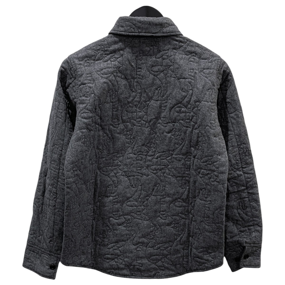 14AW 恐竜柄中綿キルティングシャツ ダイナソーキルトシャツ 5200