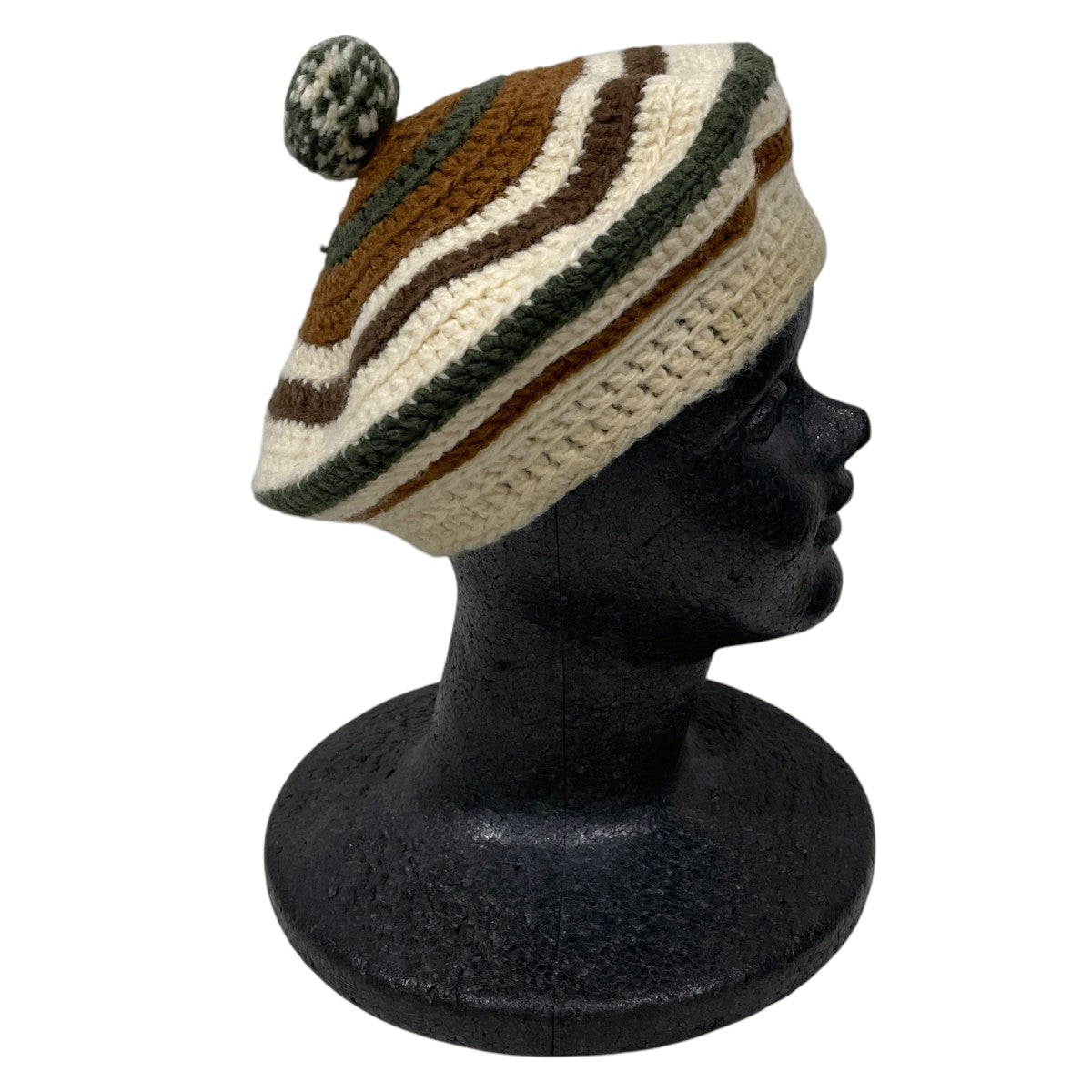 ニットベレー帽 Stripe Tam O’Shanter Hat ストライプ タモシャンターハット