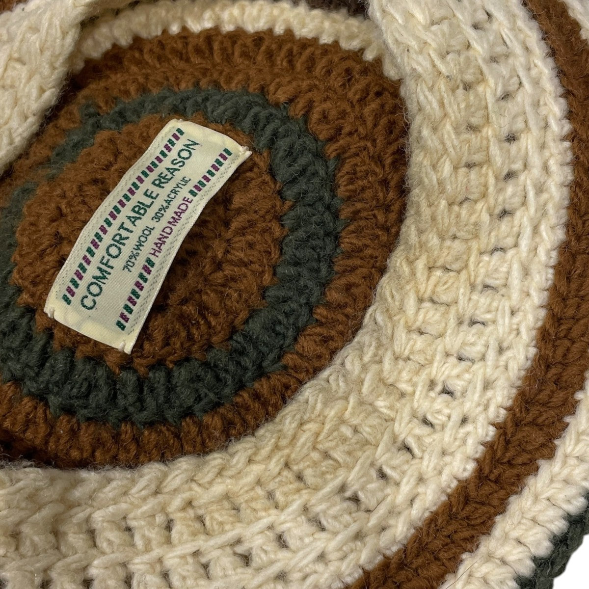 ニットベレー帽 Stripe Tam O’Shanter Hat ストライプ タモシャンターハット