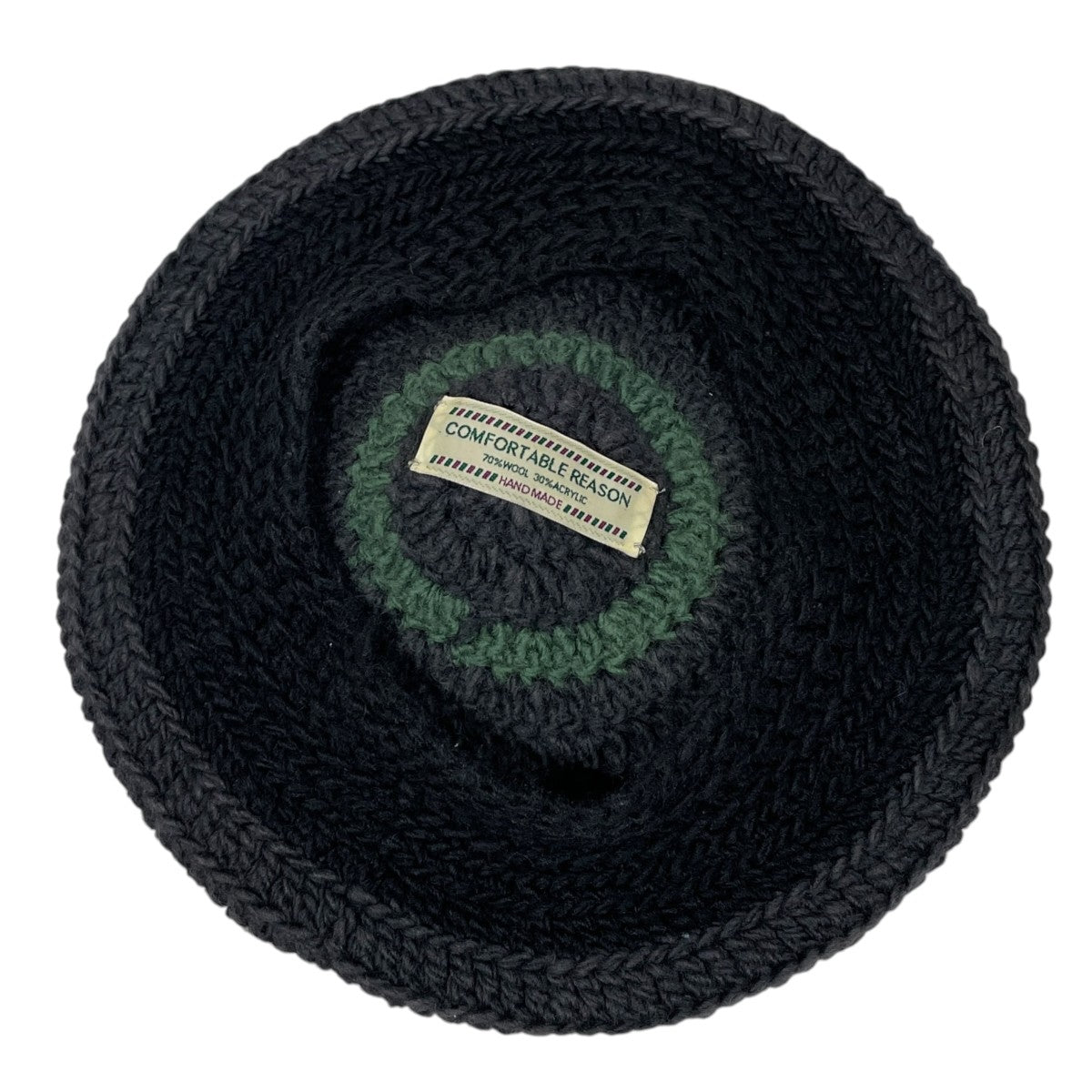 comfortable reason ニットベレー帽 Stripe Tam O’Shanter Hat ストライプ タモシャンターハット 古着・中古-6枚目のアイテム画像