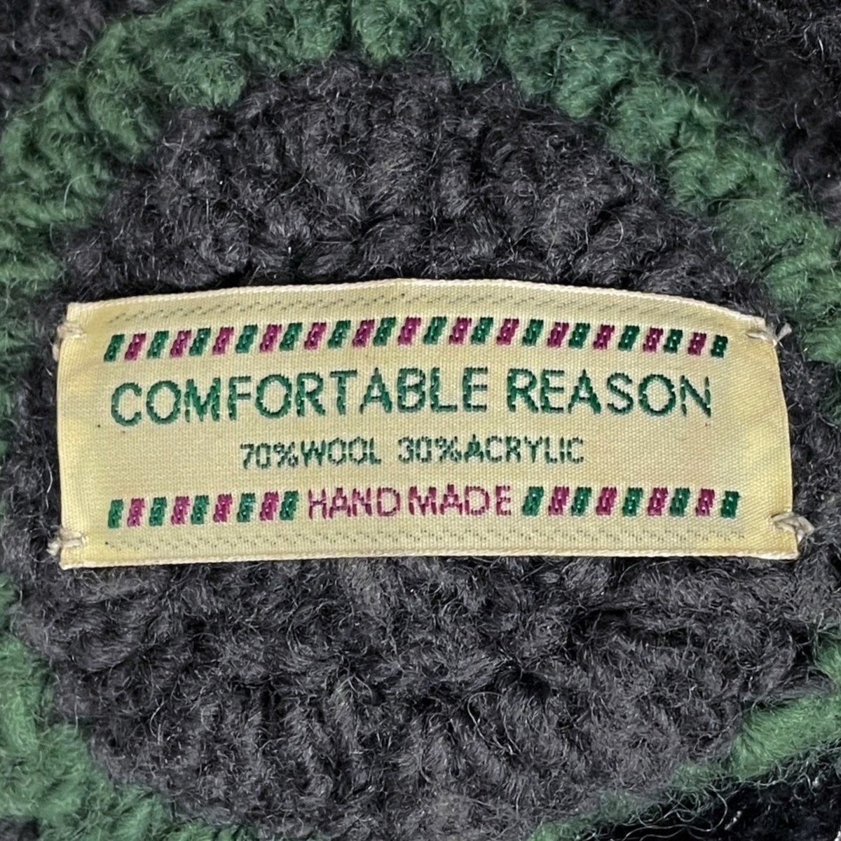 comfortable reason ニットベレー帽 Stripe Tam O’Shanter Hat ストライプ タモシャンターハット 古着・中古-8枚目のアイテム画像