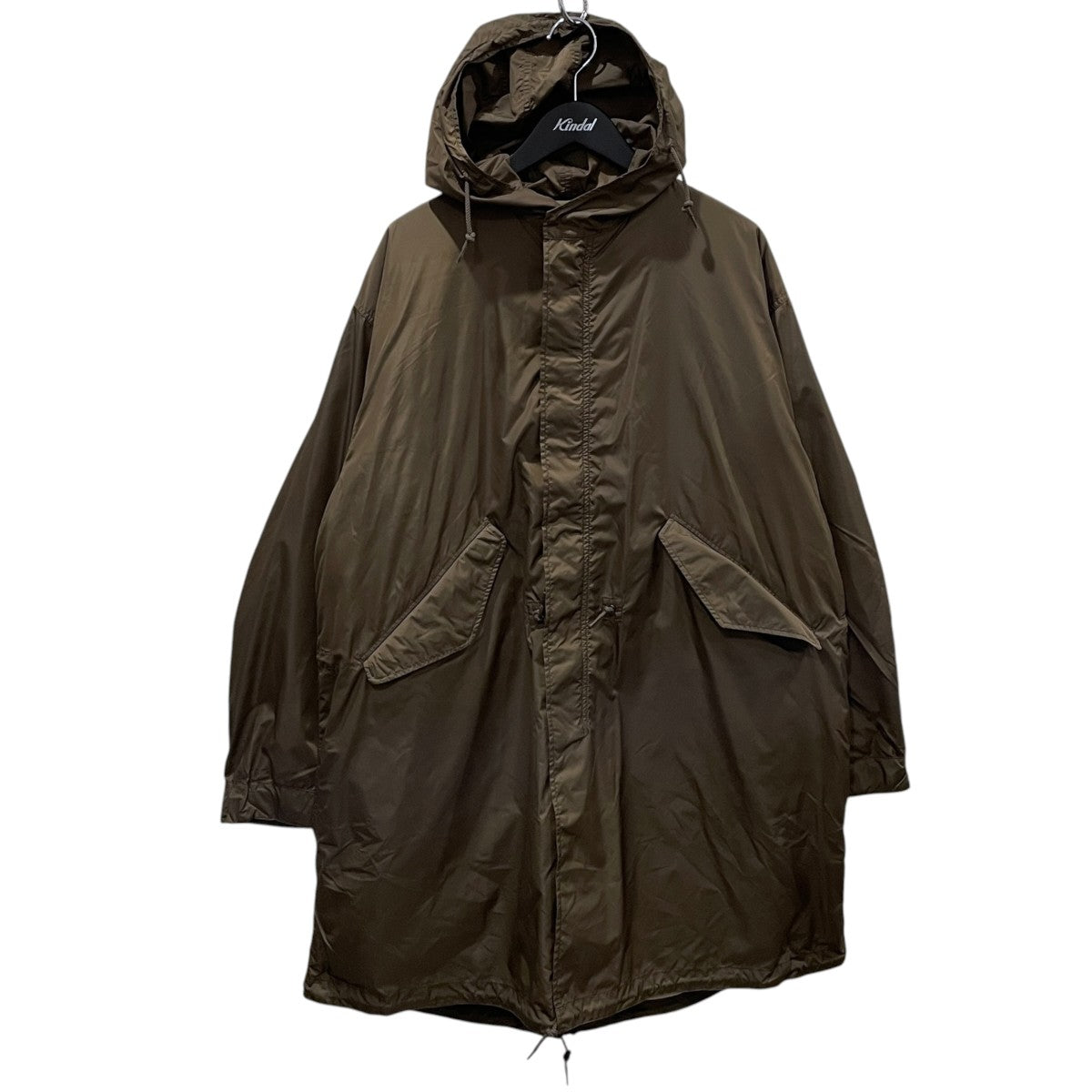 24AW ダウンライナー付きナイロンフーデッドコート M51 FISHTAIL COAT NYLON TAFFETA with DOWN LINER