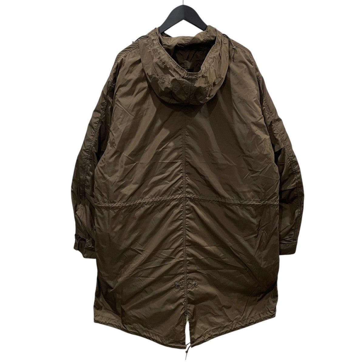 24AW ダウンライナー付きナイロンフーデッドコート M51 FISHTAIL COAT NYLON TAFFETA with DOWN LINER