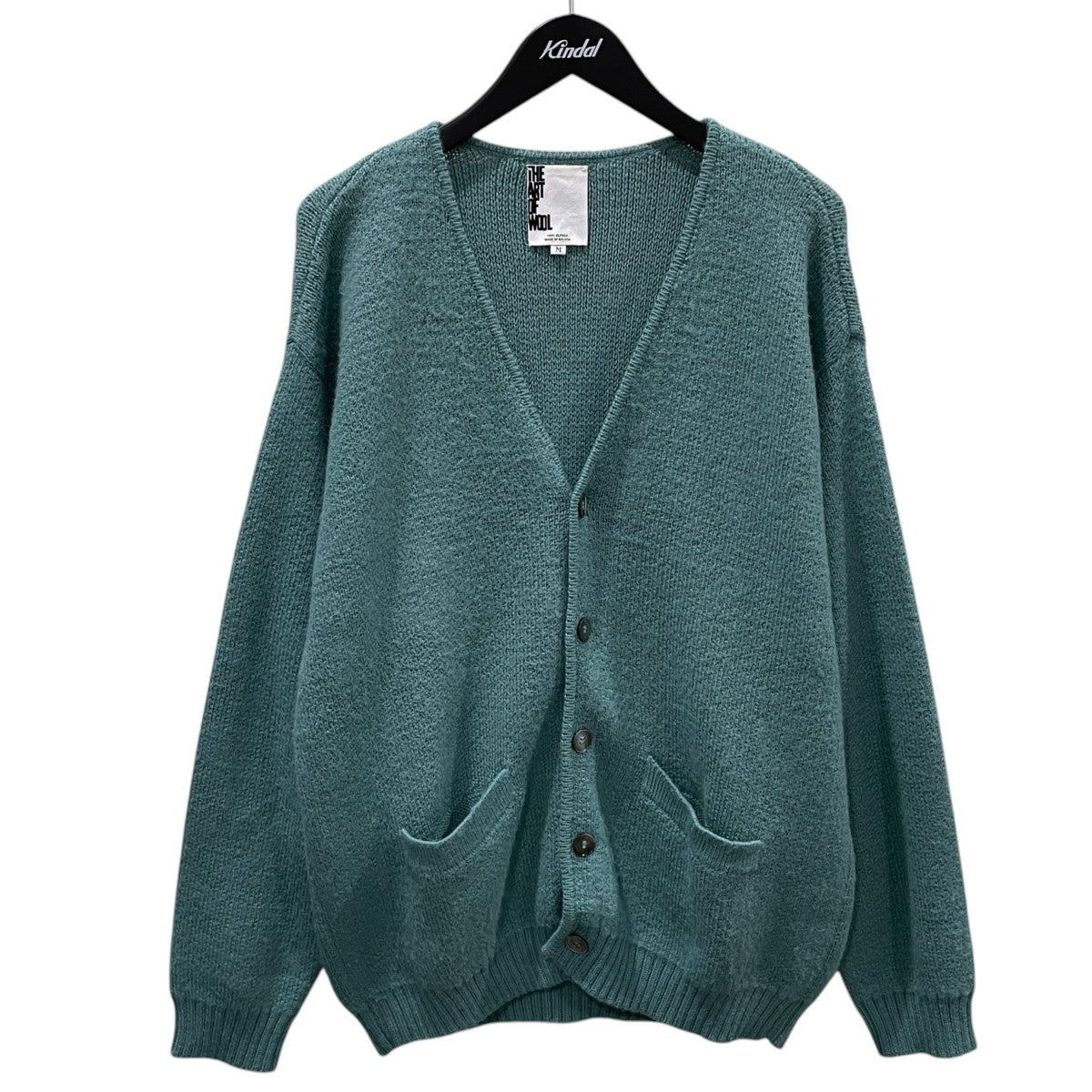 Vネックアルパカニットカーディガン 100％ Alpaca Cardigan